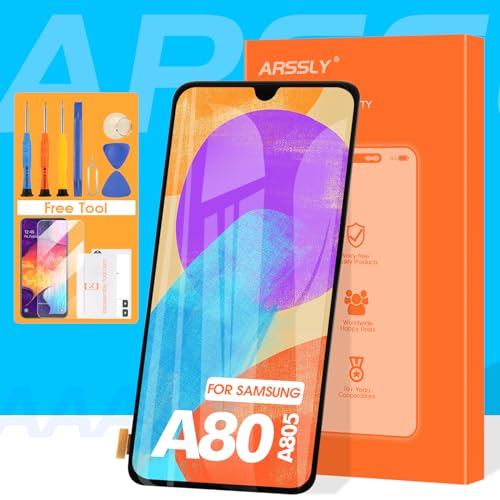 OLED for Samsung Galaxy A80 Screen Replacement, for Samsung A80 LCD Display for SM-A805F SM-A805N Touch Screen Digitizer Assembly with Repair Kits
