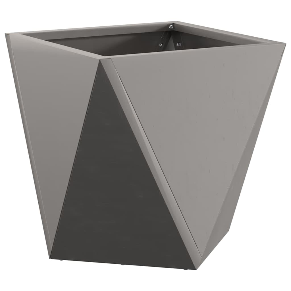 Donica 2 pcs Rdzawy 30 x x 30 cm Stalowa Skrzynka Ogrodowa na Taras, Balkon i Wejście, Nowoczesny Design, Wytrzymała na Warunki Atmosferyczne, Idealna do Krzewów i Traw Ozdobnych, Łatwa Pielęgnacja