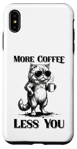 �X�g���X���������L�uMore Coffee Less You�v�t�@�j�[�R�[�q�[�~�[�� �X�}�z�P�[�X iPhone XS Max �p