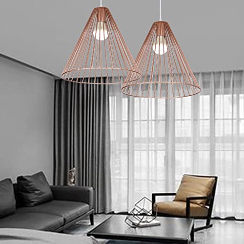 Lanterne de suspension E26 en métal créatif décoratif de plafond - 4