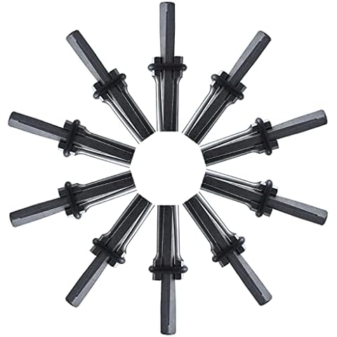 FLK Tech 5/8" Plug Wedges and Feather Shims Concrete Rock Stone Splitter Hand Tools 16mm (10, 5/8") Cover