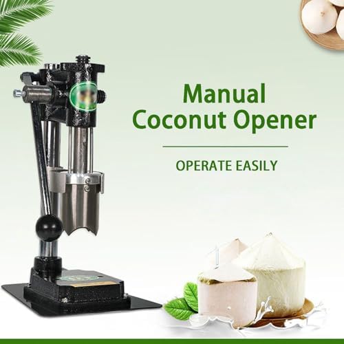 Commercial Coconut Opener Tool Set, Efficient and Safe Coconut Opening Kit for Kitchen Use (Black)