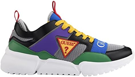 GUESS Men's Skillz Sneaker, Grey Multi, 11 | Image 6