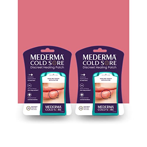 Mederma Cold Sore Discreet Healing Patch - A Patch That Protects and conceals Cold Sores - Twin Pack 30ct (2X 15ct)