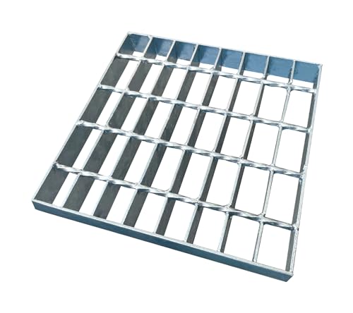 Natotela Rejilla 226 x 226 x 30 mm de desagüe galvanizado MW: 25/45 mm para marco de entrada de piscina colectoras cuadradas