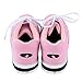 DHAEY Woman's Lace Up Bowling Shoes Lightweight Wear-Resistant Trainers Breathable Lightweight Fashion Youth Athletic Fitness Shoes (Color : Pink, Size : 7 Women/5.5 Men)