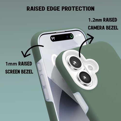 Image of Kratos Soft Silicone Case Cover Compatible with iPhone 16 Plus - Everyday Comfort Protection, Wireless Magnetic Charging Case with Raised Edge Camera & Screen Protection, Shock-Resistant Design
