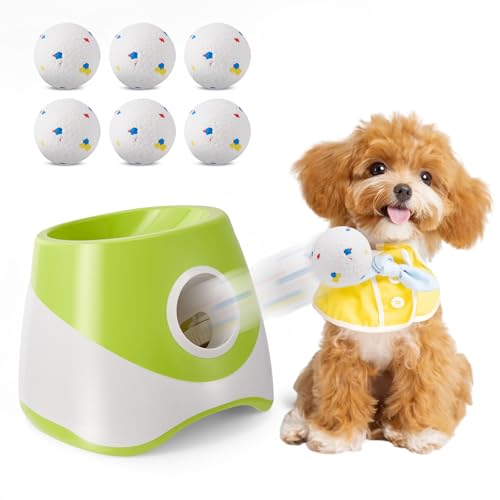 Ballwurfmaschine Hund, Automatischer Ballschleuder Für Hunde, Hund Spielzeug Mit 6 Stück 2