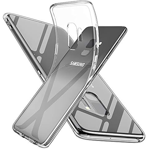 SNOSHO Galaxy S9 Case Clear,Slim Thin Soft Skin Silicone Flexible TPU Lightweight Gel Shockproof Anti-Scratch Protective Phone Cases Cover for Samsung Galaxy S9,Crystal Clear Cover