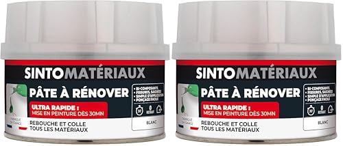 Pâte à rénover blanc haute performance pour reboucher trous et fissures