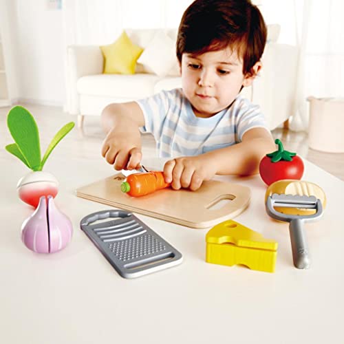 image for Hape Cooking Essentials Toy | Play Food Cutting Vegetables Set for Kid