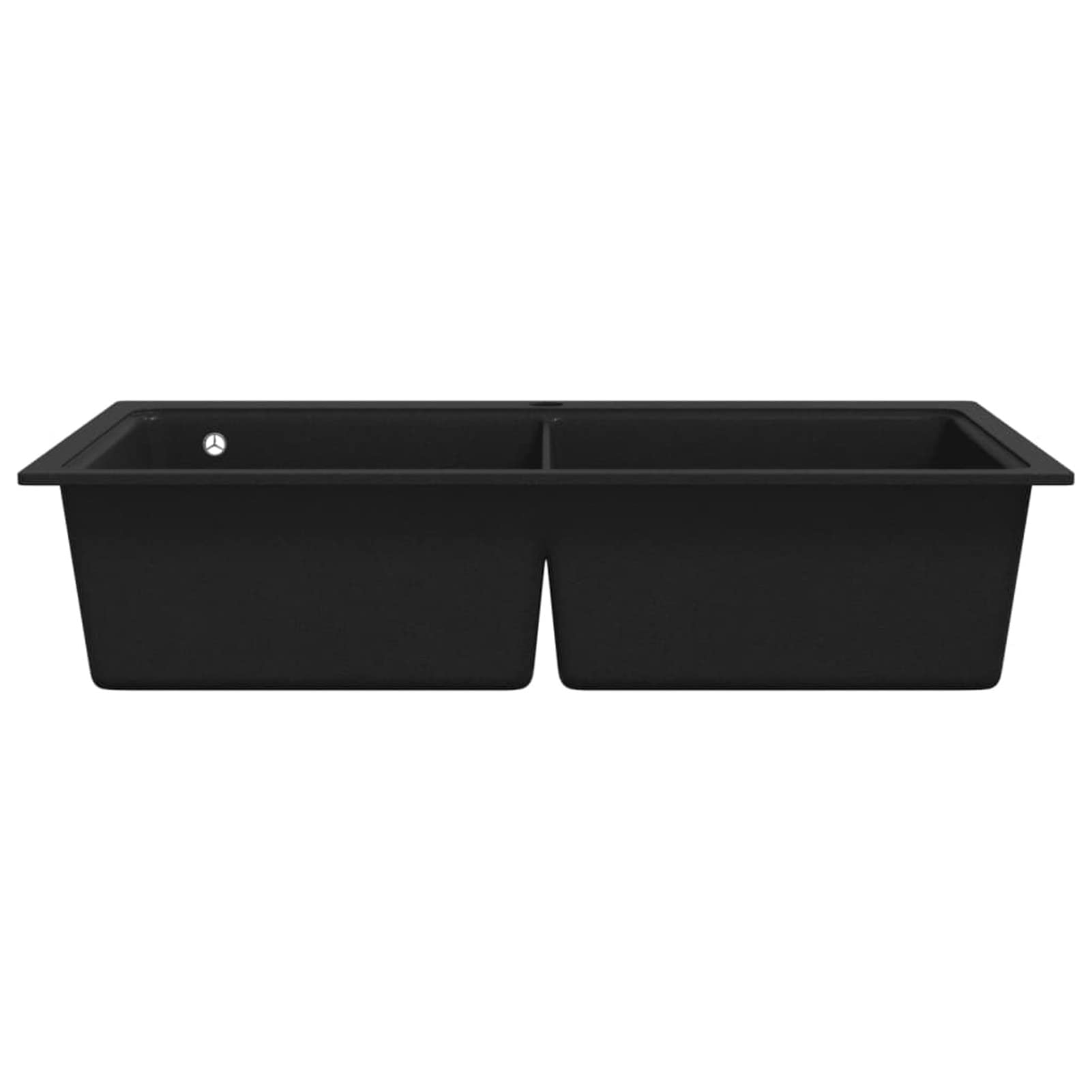 Homgoday Lavandino Cucina Granito Nero Doppio con Montaggio sopra, Lavandino Piccolo Bagno, Tappo Lavandino Bagno, Lavandini, Filtro Lavandino Bagno, Tappi Lavandino Bagno, Scarico Lavandino A Mobili