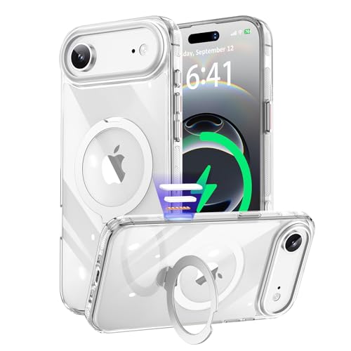 KISECASE iPhone Air p P[X Magsafe Ή CX[d CO }Olbg _360x]X^h JRg[Jo[t ϏՌ ϋv ΂ݖh ~ یACtH Air p Jo[ Xg