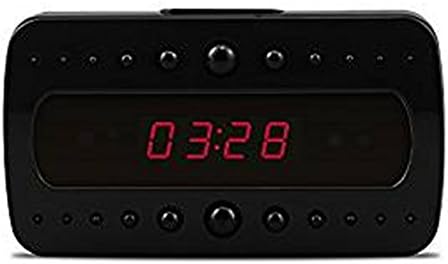 Eyeclub Wi-Fi Hidden Camera Alarm Clock Nanny Camera Motion Detection Night Vision Spy Cam Wireless IP Security Surveillance Camera