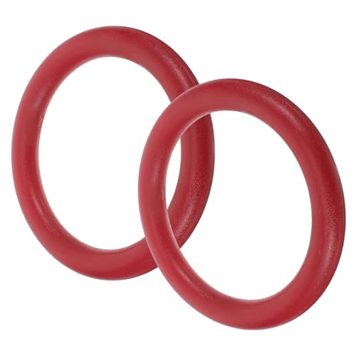 Anillas para gimnasia Milisten 2pcs de ABS rojo