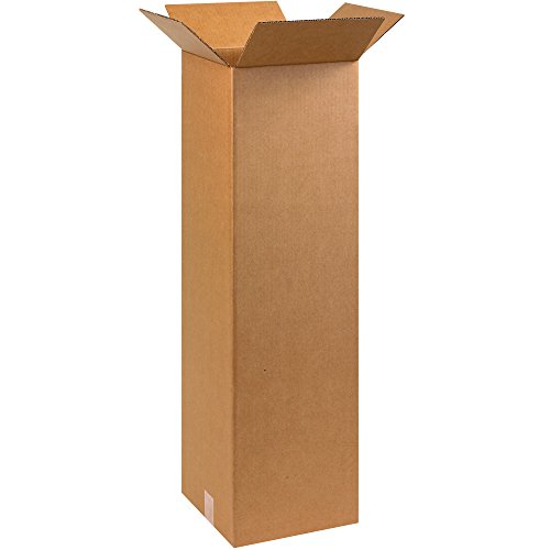 Image of TAPE LOGIC 10 x 10 x 36 Corrugated Cardboard Boxes, Tall 10 inchL x 10 inchW x 36 inchH, Pack of 25 | Shipping, Packaging, Moving, Storage Box for Home or Business, Strong Wholesale Bulk Boxes
