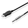 S SIENOC USB-gitaarkabel van 3 m | USB Gitaarkabel Gitaar Bas naar PC USB Opnamekabel Adapter Converter Aansluiting…