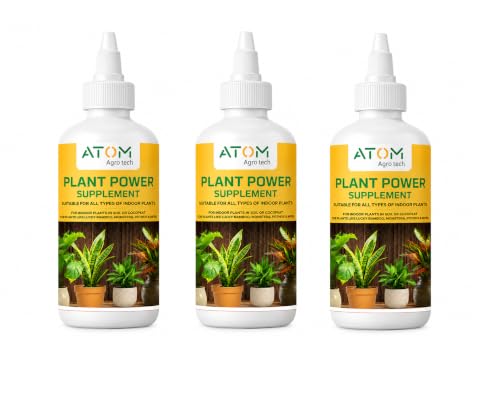 Image of Plant Power Supplement - Liquid Food for Indoor Plants Like Lucky Bamboo, Monstera, Pothos, Money Plant etc. | Effective for all Plants Each 50 ml(3 Bottles)
