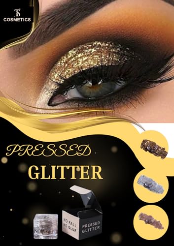 Image of TS COSMETICS Pro Glitter Eyeshadow Palette - Rosey | Pressed Glitter, Shimmer & Matte Finishes | Highly Pigmented, Long-Lasting Eye Makeup