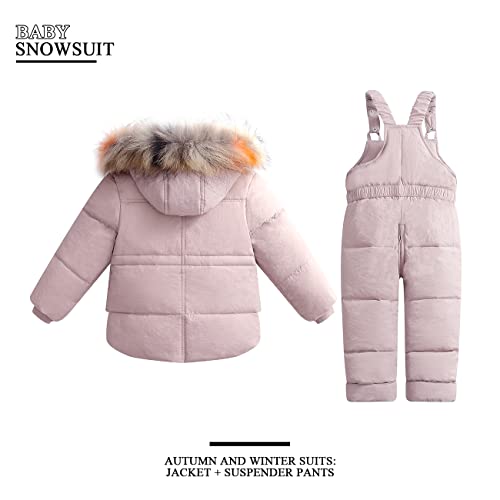Toddler Winter Clothes Baby Girl Snowsuit 3T 4T Kids Snow Pants And Jackets Coat #TOP1