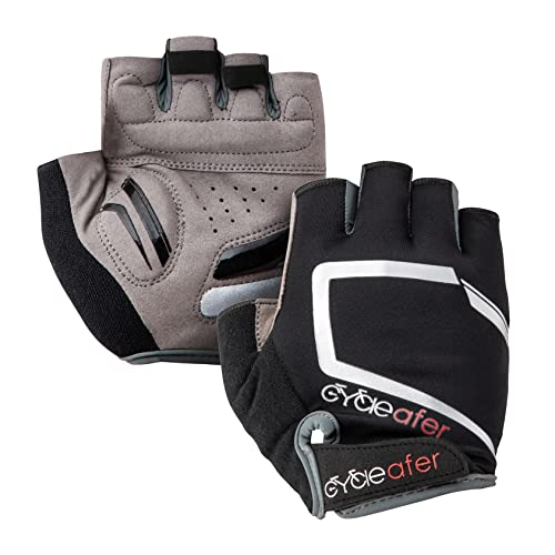Cycleafer® Gants de cyclisme avec protection de la paume et des phalanges, absorbent les chocs et protègent contre les blessures, extrêmement confortables Cover