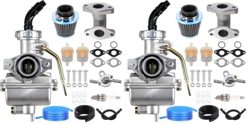 Image of PZ20 Carburetor for Kazuma Baja 50cc 70cc 90cc 110cc 125cc TaoTao Coolster 110B NST SunL Chinese Quad 4 Stroke ATV 4 Wheeler Go Kart Dirt Bike (Pack of 2)