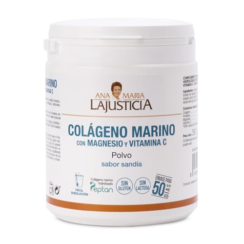 ANA MARIA LAJUSTICIA Collagene Marino + Magnesio + Vit C 350gr Gusto Anguria In Polvere 350gr