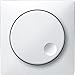 Price comparison product image Merten MEG5250-4019 Central plate with rotary knob for new Merten rotary dimmer inserts, polar white, System Design