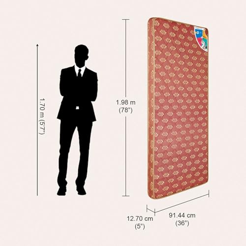 Image of Interio by Godrej Vurv Single Bed Foam Mattress (78 x 36 x 5 Inches), 1-Year Warranty, PU Foam