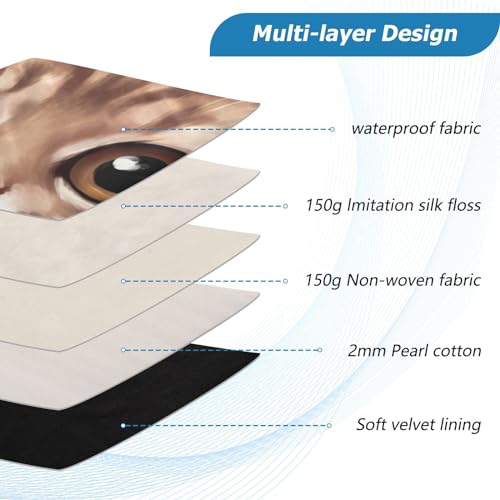 Funda para portátil 13-14 pulgadas con diseño de gato marrón miniatura 4