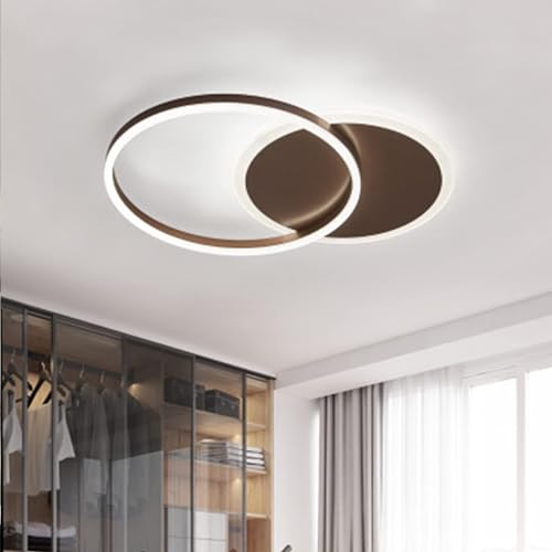Chandelier plafond LED dimmable doré 5 têtes avec télécommande pour salon