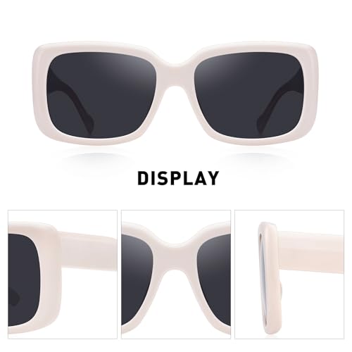 Retro Vintage Sunglasses Square Rectangle 90s Glasses Trendy for Women Aesthetic Accessories3