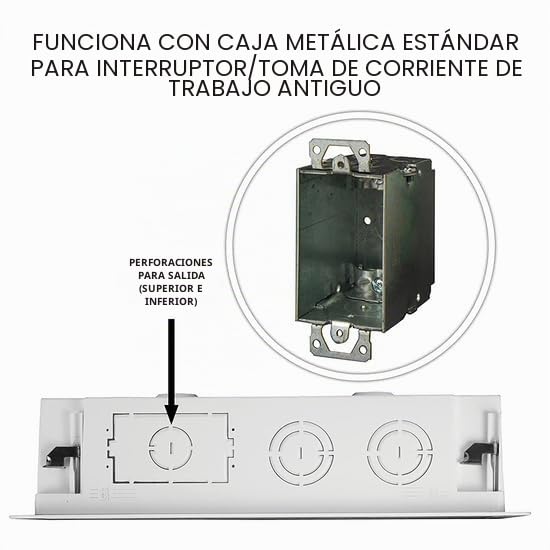 On-Q Legrand ENP1700NA ENP1700NA - Caja de almacenamiento de dispositivos de TV de 17 pulgadas, caja eléctrica, caja de gestión de cables de doble propósito en pared para almacenamiento de