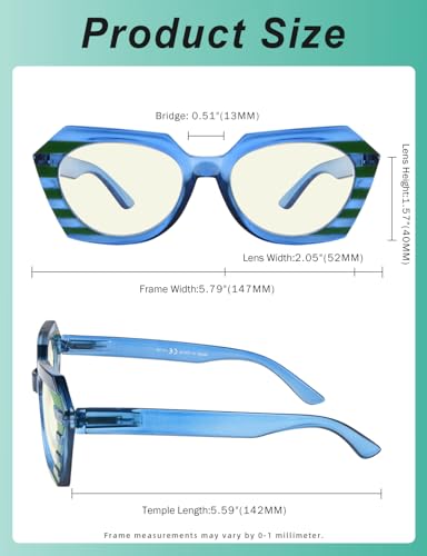 Image of Eyekepper 5-pack Reading Glasses Blue Light Blocking Women Stylish Readers