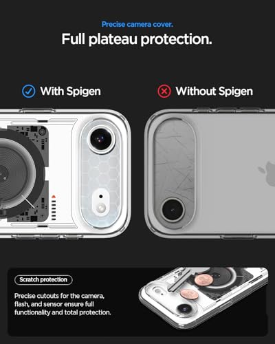 Image of Spigen Ultra Hybrid MagFit Back Cover Case Compatible with iPhone Air (2025), iPhone 17 Air Cover case (TPU + Poly Carbonate | Neo One)