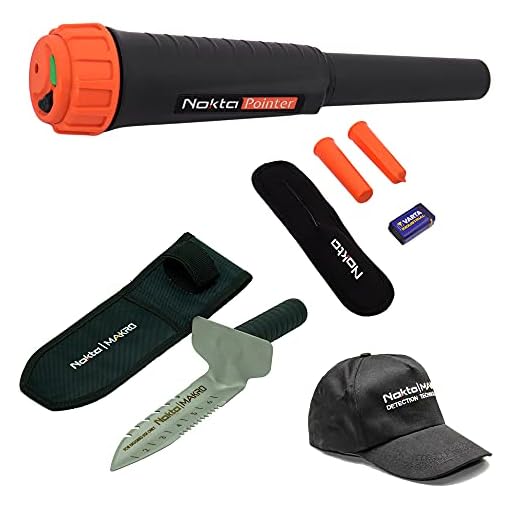 Nokta Makro Pointer Waterproof Pinpointer Metal Detector with Holster, & Digger