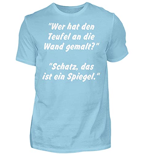 T-Shirt Teufelskerl Teufelsweib Haut de Gamme Bleu Large aux Finitions Premium