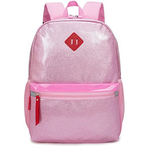 Hawlander Preschool Backpack For Toddler Girls, Kids School Bag, Ages 3 To 7 Years Old, Small, Glitter Pink #TOP20