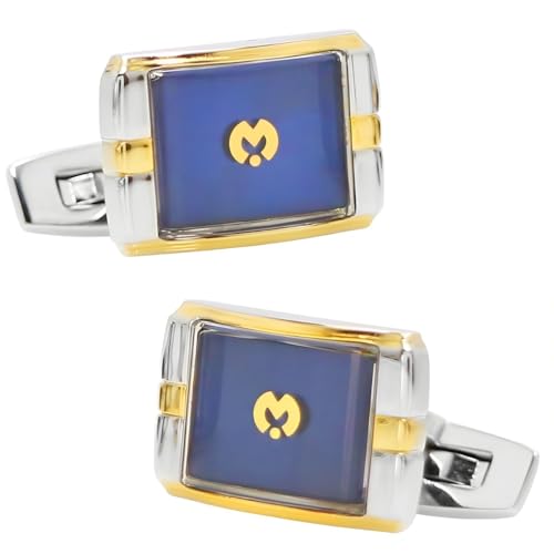 mila schon ミラ ショーン ブルー ゴールド カフス カフスボタン mss145