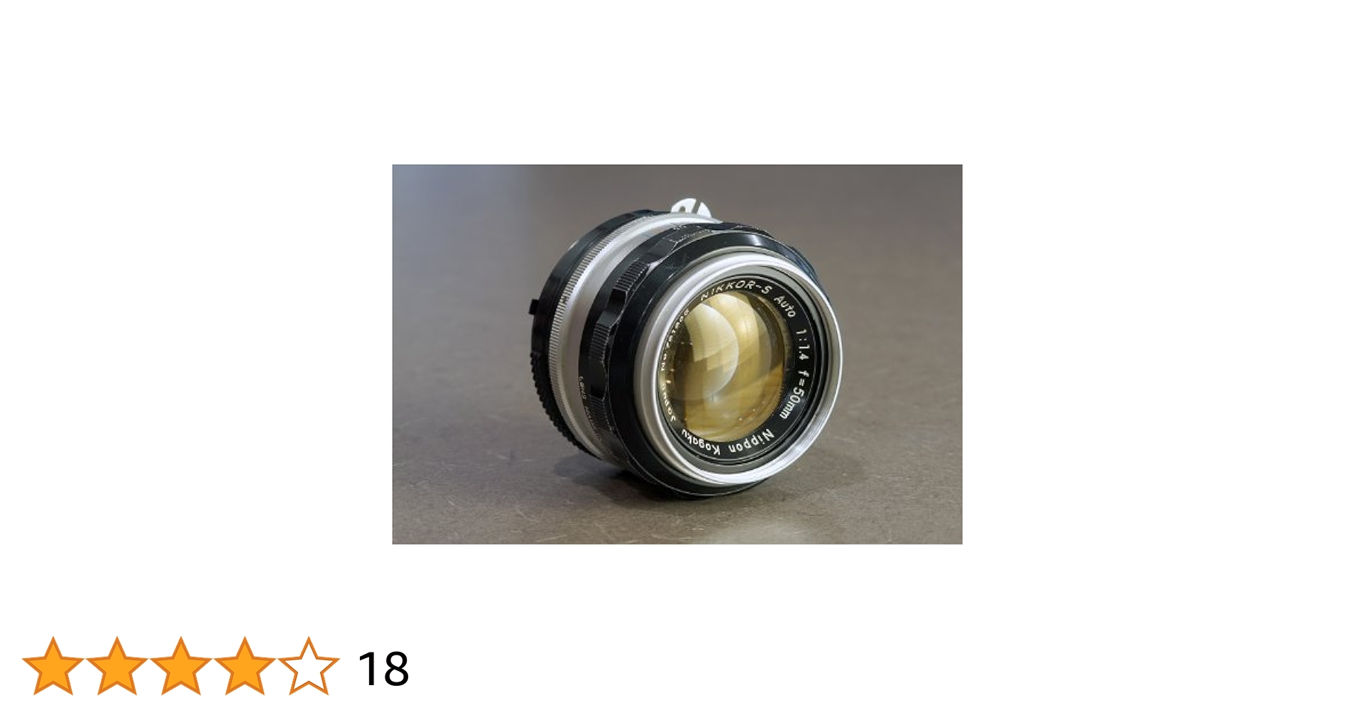 Nikon NIKKOR 50mm F1.4（非Ai）単焦点マニュアルフォーカス Amazon | 日本ニコンNikon 50 mm f / 1.4 F1 . 4 nikkor-s non