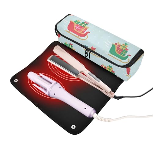 Bolsa de viaje GuoChe para herramientas de cabello y tapete resistente al calor miniatura 2