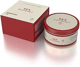 Vela Hidratante Beijável Sex Gourmet 70g Sabor:Morango