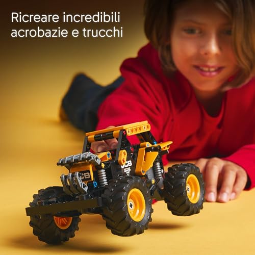 Technic Pull-Back Monster Jam DIGatron, Monster Truck Giocattolo da Costruire, Giochi per Bambini e Bambine da 7 Anni in su, Idee Regalo di Compleanno per i Fan dei Veicoli da Gara 42199 - Lego - Immagine 4