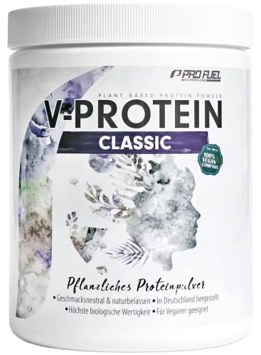 Vegan Protein NEUTRAL 600g - Naturbelassenes Protein - vielseitig einsetzbar zum Backen und Kochen – 84% Protein-Gehalt - hochwertiges Erbsenprotein ohne Aroma & Süße