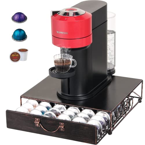 HFHOME Nespresso Vertuo - Soporte para cápsulas de café (metal, 48 cápsulas de Nespresso Vertuo) Cover