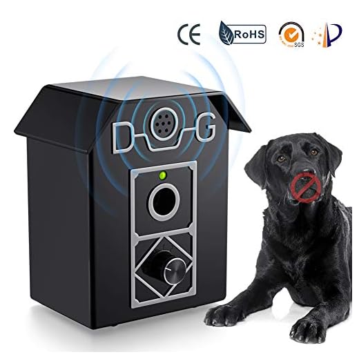 Wango ultrasónicos Dispositivo antiladridos para Perros, Dispositivo Impermeable para Control de ladridos al Aire Libre, Entrenamiento inofensivo y Anti ladrido Humano para Perros, Cachorros