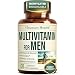 Men's Daily Multimineral Multivitamin Supplement. Vitamins A C E D B1 B2 B3 B5 B6 B12. Magnesium, Biotin, Spirulina, Zinc. Antioxidant Properties, Immune Health. 60 Capsules