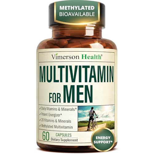Vimerson Health Multivitamin for Men: Methylated B Vitamins, Chelated Minerals and Bioavailable D3...