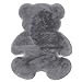 erddcbb Tappeto a forma di orsacchiotto, super morbido, a pelo lungo, morbido, a forma di orso, per camera da letto dei bambini, soggiorno, in tinta unita, lavabile, facile da asciugare, antiscivolo