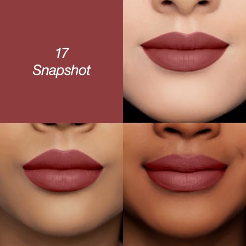 Image of Colors Queen Lippie Creamy Matte Lipstick | Single Swipe Application, Long Lasting & Highly Pigmented | Lightweight Lipstick for Women Infused with Jojoba Oil and Vitamin E (17 - Snapshot, 5g)